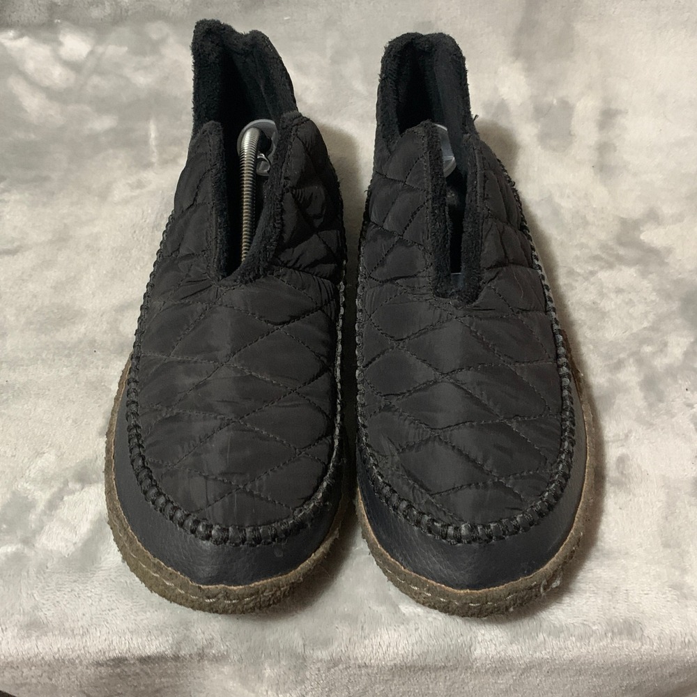 Sorel Mens Black Quilted Slippers Manawan NM2348-010